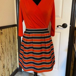 J Crew stripped skirt